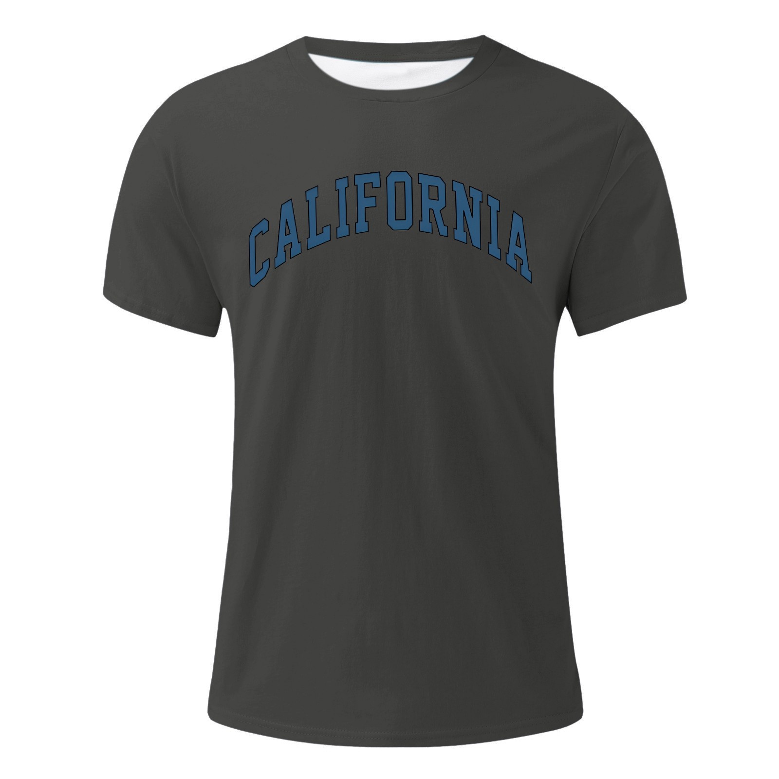 thumbnail image 2 of Camiseta oversize de verano para hombre - Cuello redondo y manga corta con estampado urbano - Camiseta deportiva holgada e informal, 2 of 5